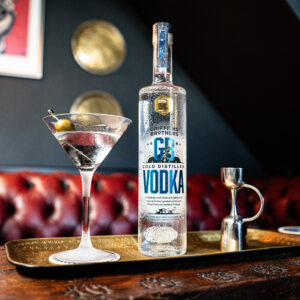 Bottle of Griffiths Brothers GB Vodka