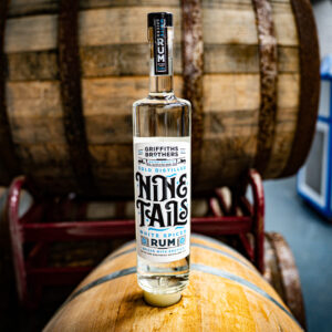 Bottle of Griffiths Brothers Nine Tails White Spiced Rum